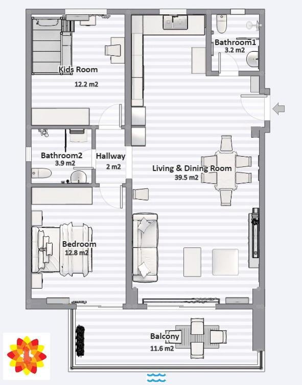 Bay View Apartment Sarandë Buitenkant foto