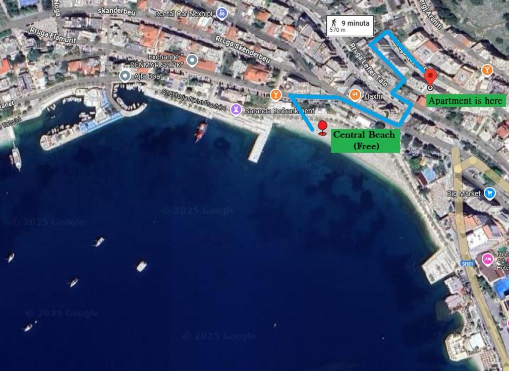 Bay View Apartment Sarandë Buitenkant foto